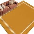 thumbnail image 2 of Pure Turmeric Area Rug 5x8 FT, Non Slip Bedroom Throw Carpet, Simple Solid Color Washable Soft Floor Carpet Non-Shedding Rug for Living Room Nursery Dorm Office, 2 of 9