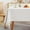 Ivory, variant on Textured Table cloth for Rectangle table, Heavy Duty Farmhouse Tablecloth Solid Cotton Linen Waterproof Wrinkle Free Burlap Tables Cover for Kitchen Dining,Party, Ivory 55''x120'',10-12 Seats