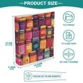 thumbnail image 3 of FORMRS 3 Ring Binder with Pockets 1.5" D-Rings Clip Board 200 Sheets Capacity, Purple Jar, 3 of 8