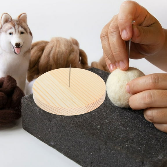 SWETRACE 2Pcs Wooden Display Stand for Dolls in Light Yellow and Khaki Colors