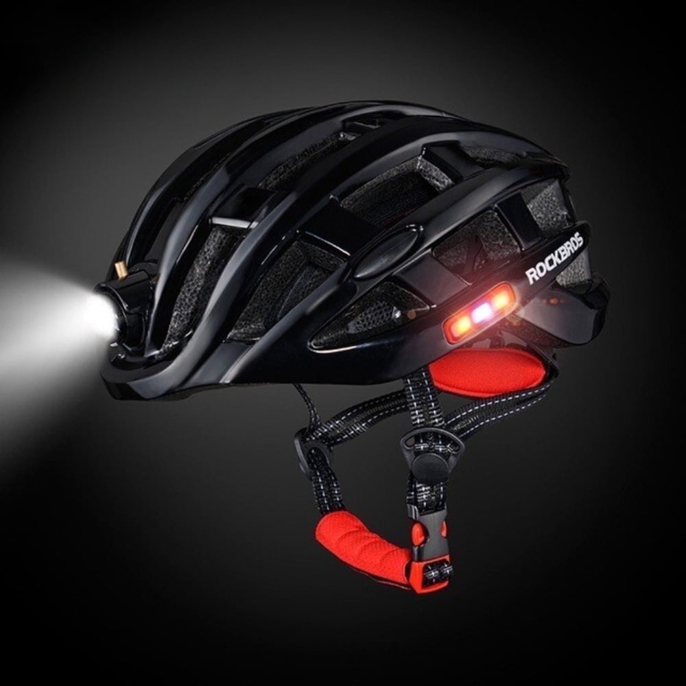 Rockbros Bicycle Helmet with USB Rechargeable HeadLight Safety riding/working Headgear