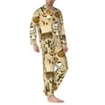 thumbnail image 2 of Sikiie Wild West Cowboy Mens Pajama Set, Soft Warm Long Sleeve Sleepwear, Cozy Button-Down Pjs for Men-Small, 2 of 7