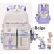 thumbnail image 3 of Mochilas escolares Niños Primaria Junior High School Mochila Mochila para niños Mochila de gran capacidad 2 Szies Ns2, 3 of 3