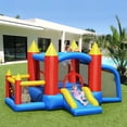 thumbnail image 3 of Gymax Kid Inflatable Bounce House Slide Jumping Castle w/Soccer Goal Ball Pit & Blower, 3 of 10
