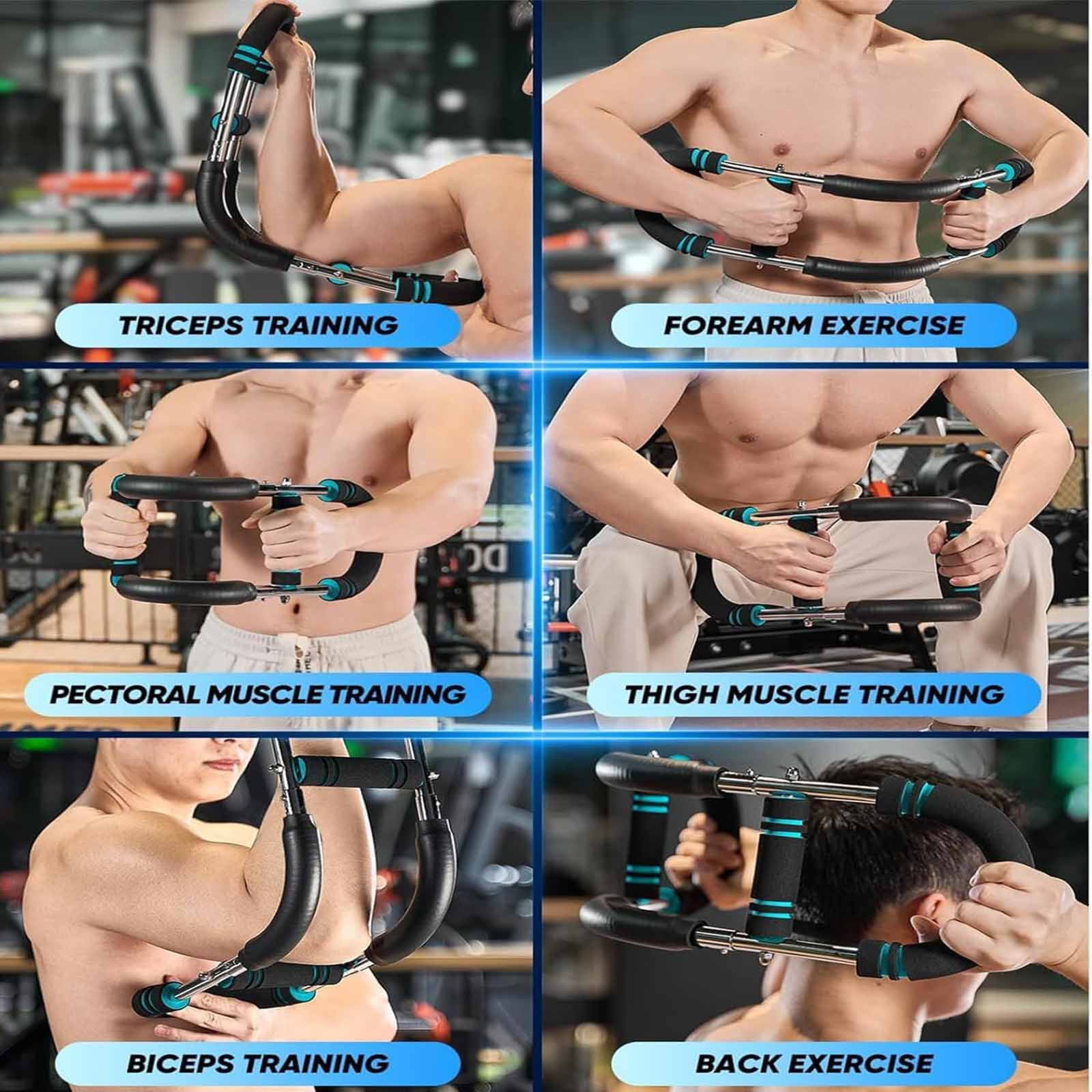 Twister Arm Trainer, 40-100lb Adjustable Chest Workout Equipment, Arm Trainer, Twister Arm Trainer, Portable Power Twister Bar, Detachable Design Fitness Anywhere