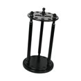 thumbnail image 4 of DYNWAVECA Billiard Pool Cue Rack, Solid Wood Snooker Rod Rack Floor Stand, Convenient Billiards Pool Stick Holder for Billiard Room Bar Black, 4 of 9