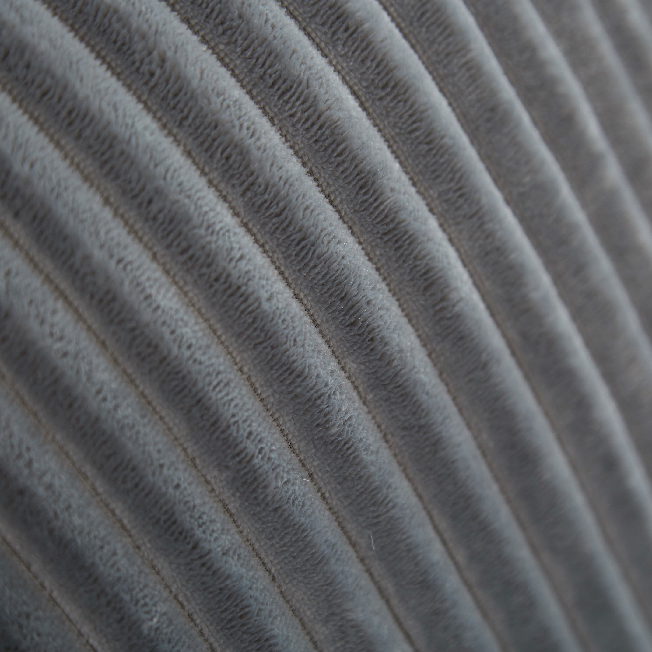 Urban Shop Grey Decorative Backrest Pillow, Ribbed, 21’’ x 13’’ x 19’’