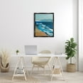thumbnail image 2 of Stupell Industries Contemporary Beach Shore Waves Graphic Art Jet Black Floating Framed Canvas Print Wall Art, Design by Nikita Jariwala, 2 of 6