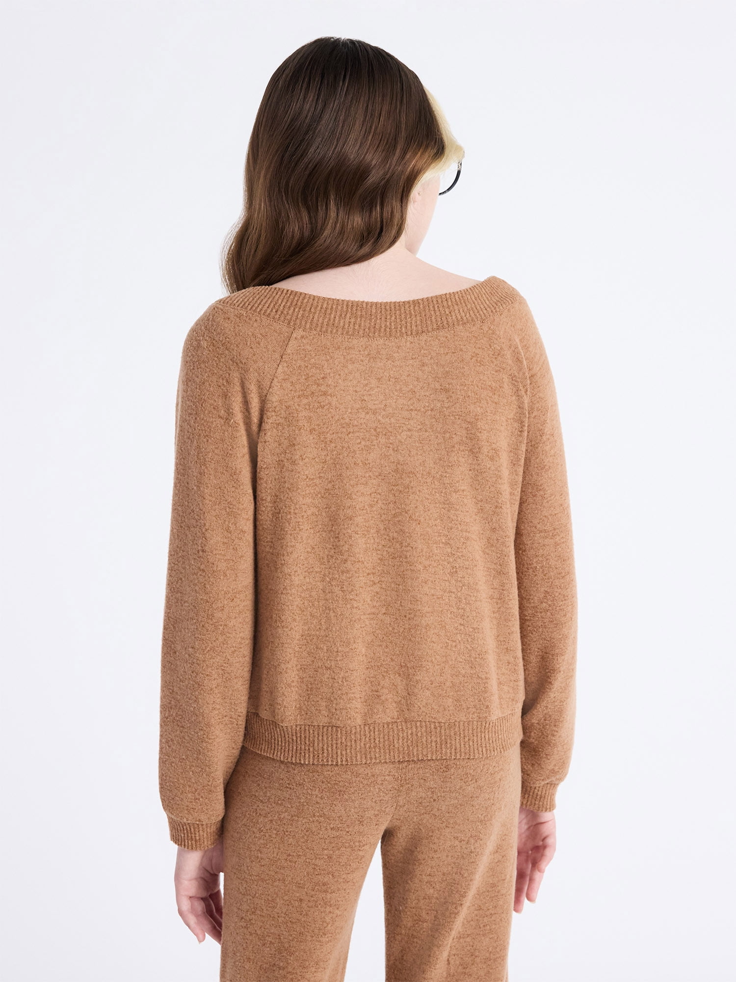 Weekend Academy Girls Hacci Knit Top with Long Sleeves, Size 4-18