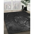 thumbnail image 3 of Ahgly Company Machine Washable Indoor Rectangle Transitional Midnight Gray Area Rugs, 5' x 8', 3 of 7
