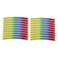 thumbnail image 1 of 20 Pcs Calcomanías para Llantas de Arco Decorativas para Automóviles de 14-22" Reflexión Gradiente PET, 1 of 6