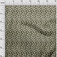 thumbnail image 2 of oneOone Cotton Silk Olive Green Fabric Artistic Flower Craft Projects Decor Fabric Printed By The Yard 42 Inch Wide, 2 of 4