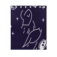 thumbnail image 4 of Cosmic Journey Thermal Blackout Curtains 63x55 Inch 2 Panels Grommet Window Drapes for Bedroom Living Room, 4 of 5