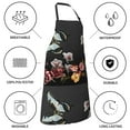 thumbnail image 5 of Kdxio Butterfly with Fowers Apron with Pockets Adjustable Kitchen Aprons for Men Women Waterproof Aprons for Cooking,Drawing,Crafting, Baking Household Cleaning, 5 of 8
