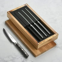Enso Modern 4 Piece Steak Knife Set, Ebony