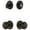 Bronze, variant on Grandeur 827251 Circulaire Solid Brass Single Cylinder Keyed Entry Knobset And Deadbolt