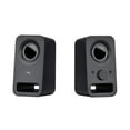 thumbnail image 3 of Restored Logitech Multimedia Speakers Z150 with Stereo Sound for Multiple Devices, Black (Refurbished), 3 of 4