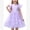 Purple, variant on IBTOM CASTLE Toddler Kids Girls Butterfly Dress Sparkle Tulle Ruffle Sleeve Wedding Formal Birthday Pageant Shoot Dresses 5-6 Years Pink
