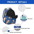 thumbnail image 4 of Soccer Basketball Students Backpack Sports Ball Game Team School Bag with Football Baseball Print, Adjustable Strap and Durable for Training, 4 of 6