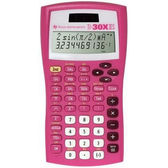 TI30XIISPINK - Description : TI-30XIIS Scientific Calculator, Pink - TI-30XIIS Scientific Calculator - Each$$Office