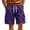 Purple, variant on EOYWHK Beach Shorts with Pockets Elastic Waist Stretchy Mens Casual Shorts Soft Lightweight Breathable Casual Activewear for Men Army Green, Size L