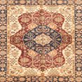 thumbnail image 1 of Ahgly Company Machine Washable Indoor Square Abstract Chestnut Red Area Rugs, 5' Square, 1 of 7