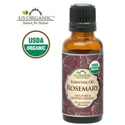 US Organic Rosemary Essential Oil, 100% Pure Certified USDA Organic, 10 ml