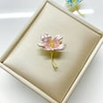 thumbnail image 3 of Grofry Women Brooch Cherry Blossom Stainless Exquisite Vintage Anti-slip Coat Collar Hat Scarf Decoration Clothes Pin Garment Jewelry, 3 of 8
