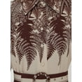 thumbnail image 2 of Printed Long Sleeve Maxi Dress with Belt, 2 of 7