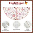 thumbnail image 3 of Bingfone Christmas Tree Skirt Mat Christmas Decoration Interior 30" -Retro Floral, 3 of 6