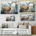 thumbnail image 4 of Designart "Deer Winters Beauty I" Animals Floater Framed Canvas Wall Art, 4 of 7