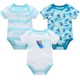 thumbnail image 3 of Ropa para niñas bebés, 3 a 6 piezas/lote, novedad, mono de algodón de manga corta para niñas de 0 a 12 meses, ropa para niños recién nacidos, 3 of 5