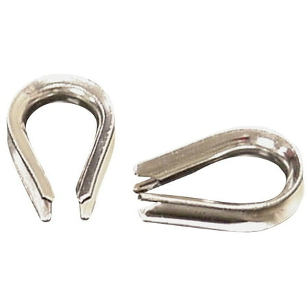 

2PK Campbell 1/4 In. Stainless Steel Cable Thimble
