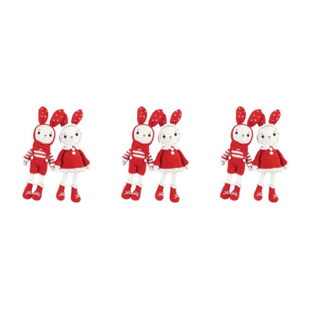 Cateissary Crochet Kit for Beginner Cute Rabbits Hook, Accessories Includes Yarn, Type1 NO1