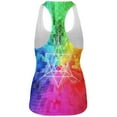 thumbnail image 2 of Tetrahedron Star Sacred Geometry All Over Womens Work Out Tank Top Multi X-LG, 2 of 2