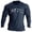 Navy, variant on Men's T Shirt Casual Raglan Long Sleeve Tee with Letter Print for Everyday Streetwear and Comfortable Daily Wear