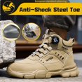 thumbnail image 6 of CHICVOMEY Steel Toe Shoes for Men Waterproof Lightweight Work Boots for Men Work shoes Puncture-Proof Industrial-Grade Non-Slip Steel Toe Boots, 6 of 9