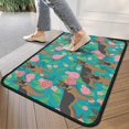 thumbnail image 4 of German Shepherd Dog and Flower Door Rugs,Washable Non Slip Door Mats Indoor,Decorative Door Mats,Entry Mat Indoor for Entrance,Bedroom,Kitchen,Bathroom,30"x17", 4 of 6
