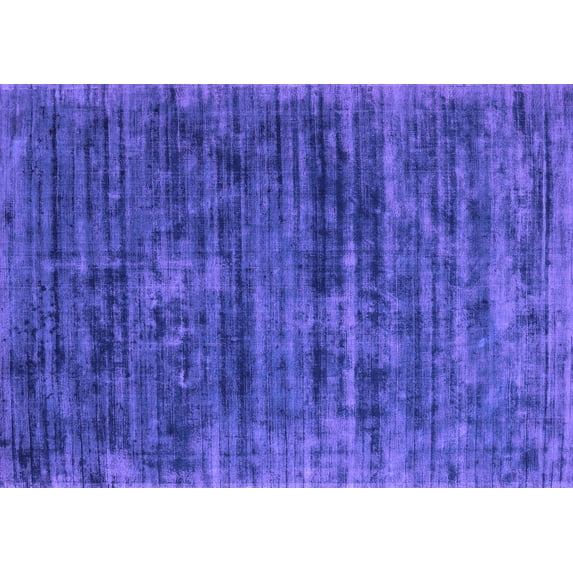 Ahgly Company Indoor Rectangle Abstract Purple Contemporary Area Rugs, 5' x 7'