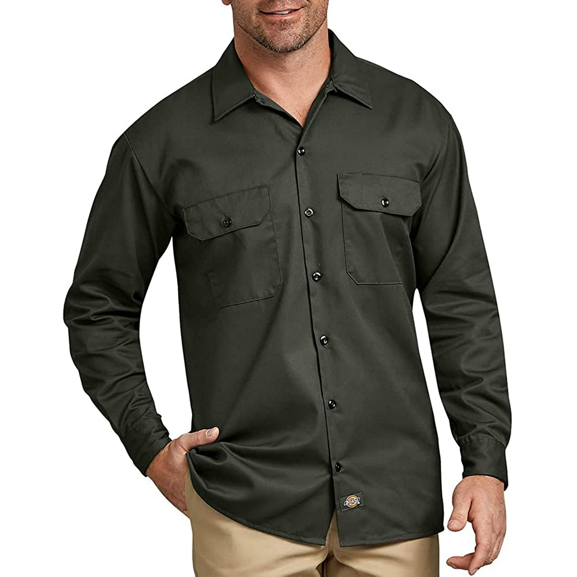 ZMLEVE Chemise de Travail a Manches Longues pour Hommes Walmart