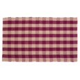 thumbnail image 1 of 60 x 96 in. Floor Mat, Burgundy Check, 1 of 1