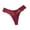 Red, variant on Women’s V Shaped Lace Banding Thong Briefs Soft Stretchy Fabric Delicate Detail Solid Color For Daily Wear And Relaxed Casual Occasion