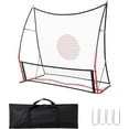 thumbnail image 1 of 2-in-1 Soccer Rebounder Net – Iron & PE Net, Foldable for Aerial/Ground Passes, Portable Outdoor Soccer Goal., 1 of 6