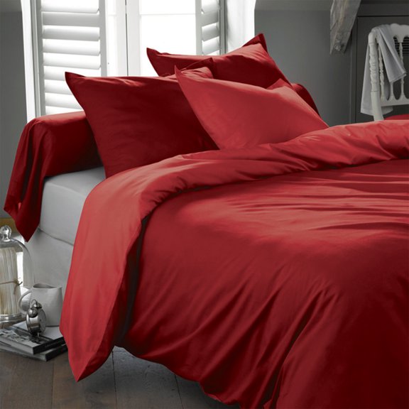 Ultra Soft Egyptian Comfort Deep Pocket Microfiber Ultra Soft Wrinkle Free Sheet Set - King - Red