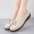 thumbnail image 3 of Womens Casual Leather Loafers Fashion Tassel Comfortable Walking Driving Shoes Moc Toe Non Slip Work Shoes, 3 of 7