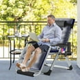 thumbnail image 4 of QRKD Comfy Folding Chair, Folding Reclining Lounge Chair with Removable Cushion for Living Room, Flexible Patio Recliner Folding Chairs for Indoor and Outdoor,Urban Concrete Gray, 4 of 7
