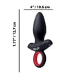 thumbnail image 4 of Envy Vibrating Silicone Rechargeable Assifier Anal Plug, Black, 4 of 5