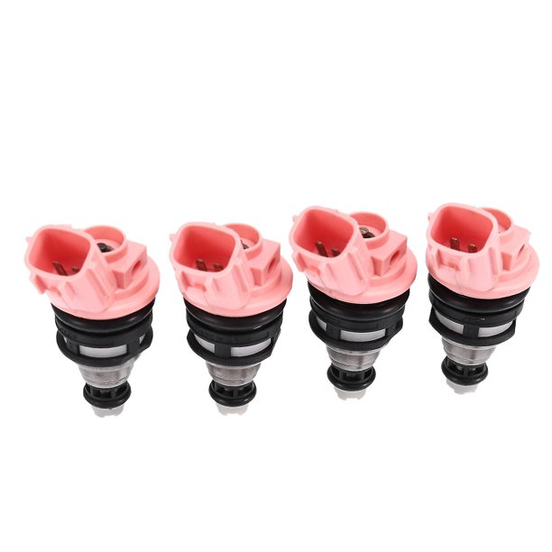 4 boquillas de inyector de combustible nuevas 16600-57y01 compatibles con motor Sentra 200sx Nx 1.6l L4 Ga16de 1991-1999