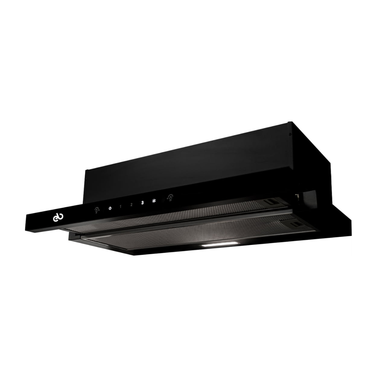 Campana Empotre Extraíble EB Técnica EB-370-B de 70 cm Acero Inoxidable Negro