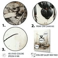 thumbnail image 3 of Designart "Charcoal Ant In Minimalist March" Animals Ant Picture Framed Wall Art Prints, 3 of 5